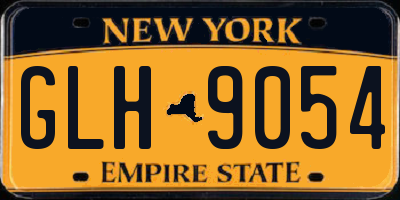 NY license plate GLH9054