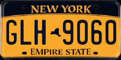 NY license plate GLH9060