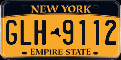 NY license plate GLH9112