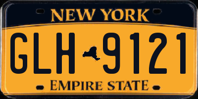 NY license plate GLH9121