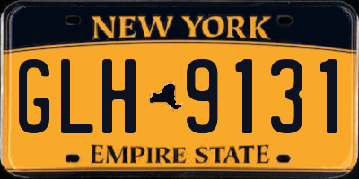 NY license plate GLH9131