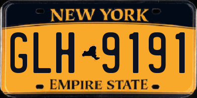NY license plate GLH9191
