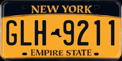 NY license plate GLH9211