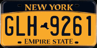 NY license plate GLH9261