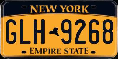 NY license plate GLH9268