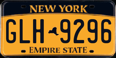 NY license plate GLH9296