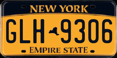 NY license plate GLH9306