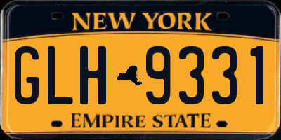 NY license plate GLH9331