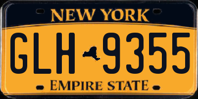 NY license plate GLH9355