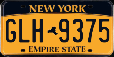 NY license plate GLH9375