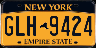 NY license plate GLH9424