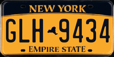 NY license plate GLH9434