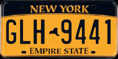 NY license plate GLH9441