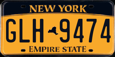 NY license plate GLH9474