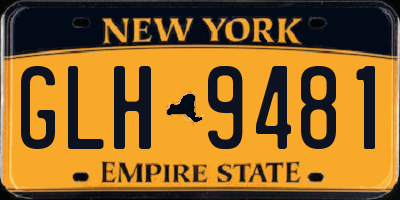 NY license plate GLH9481
