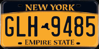 NY license plate GLH9485