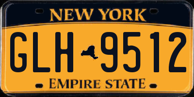NY license plate GLH9512