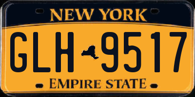 NY license plate GLH9517
