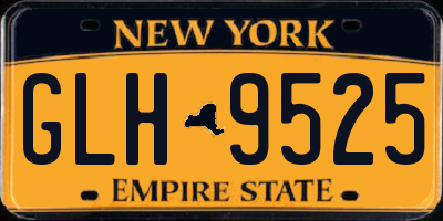 NY license plate GLH9525