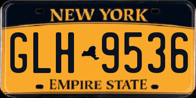 NY license plate GLH9536