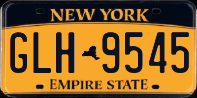 NY license plate GLH9545