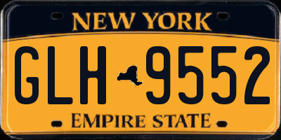 NY license plate GLH9552
