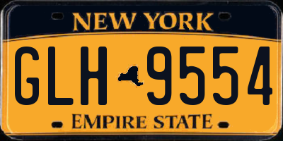 NY license plate GLH9554