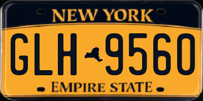 NY license plate GLH9560