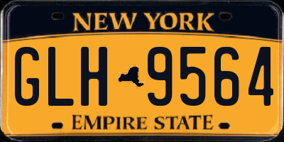 NY license plate GLH9564