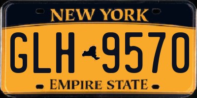 NY license plate GLH9570