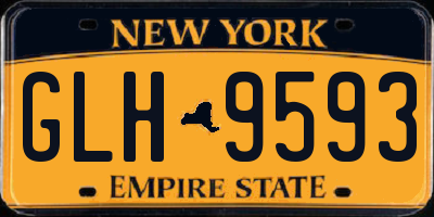NY license plate GLH9593