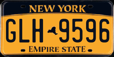 NY license plate GLH9596