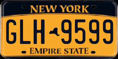 NY license plate GLH9599