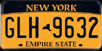 NY license plate GLH9632