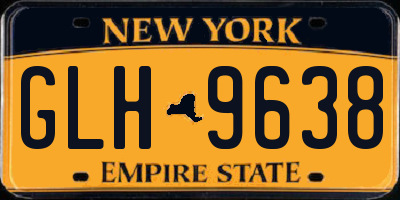 NY license plate GLH9638