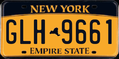 NY license plate GLH9661