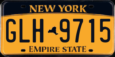 NY license plate GLH9715