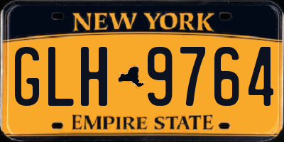 NY license plate GLH9764