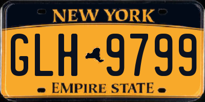 NY license plate GLH9799
