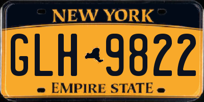 NY license plate GLH9822