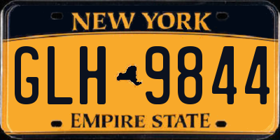 NY license plate GLH9844