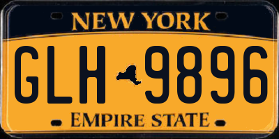 NY license plate GLH9896