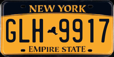 NY license plate GLH9917