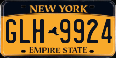 NY license plate GLH9924