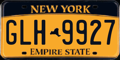 NY license plate GLH9927