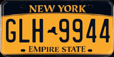 NY license plate GLH9944