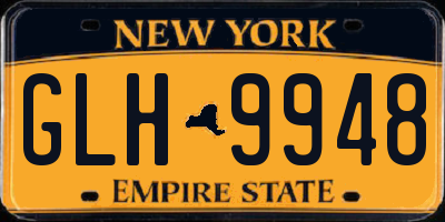 NY license plate GLH9948