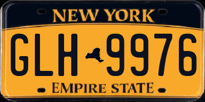 NY license plate GLH9976