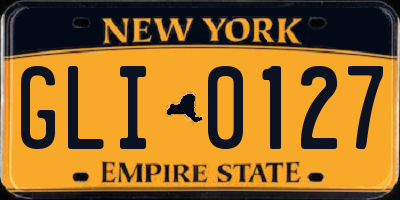 NY license plate GLI0127