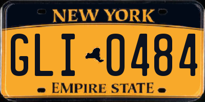 NY license plate GLI0484